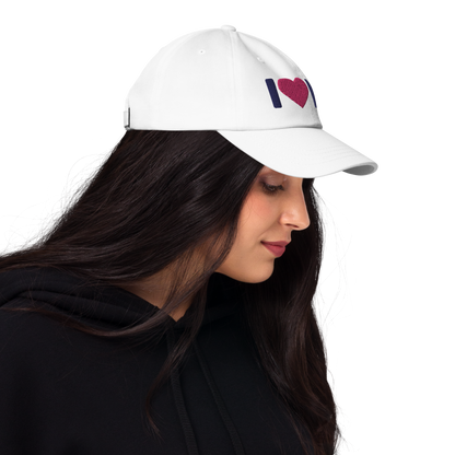 Michigan 'I ❤️ MI' Dad Hat (Rounded Swiss Font)