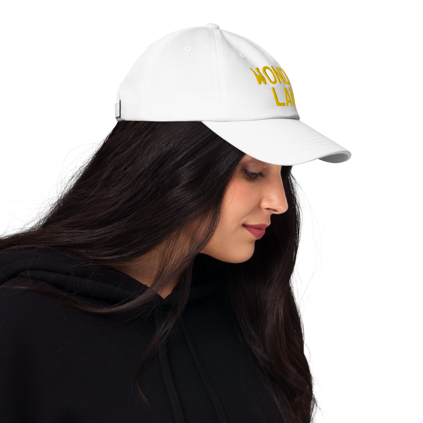 Michigan 'Wonderland' Dad Hat (Licence Plate Font) | Gold Embroidery