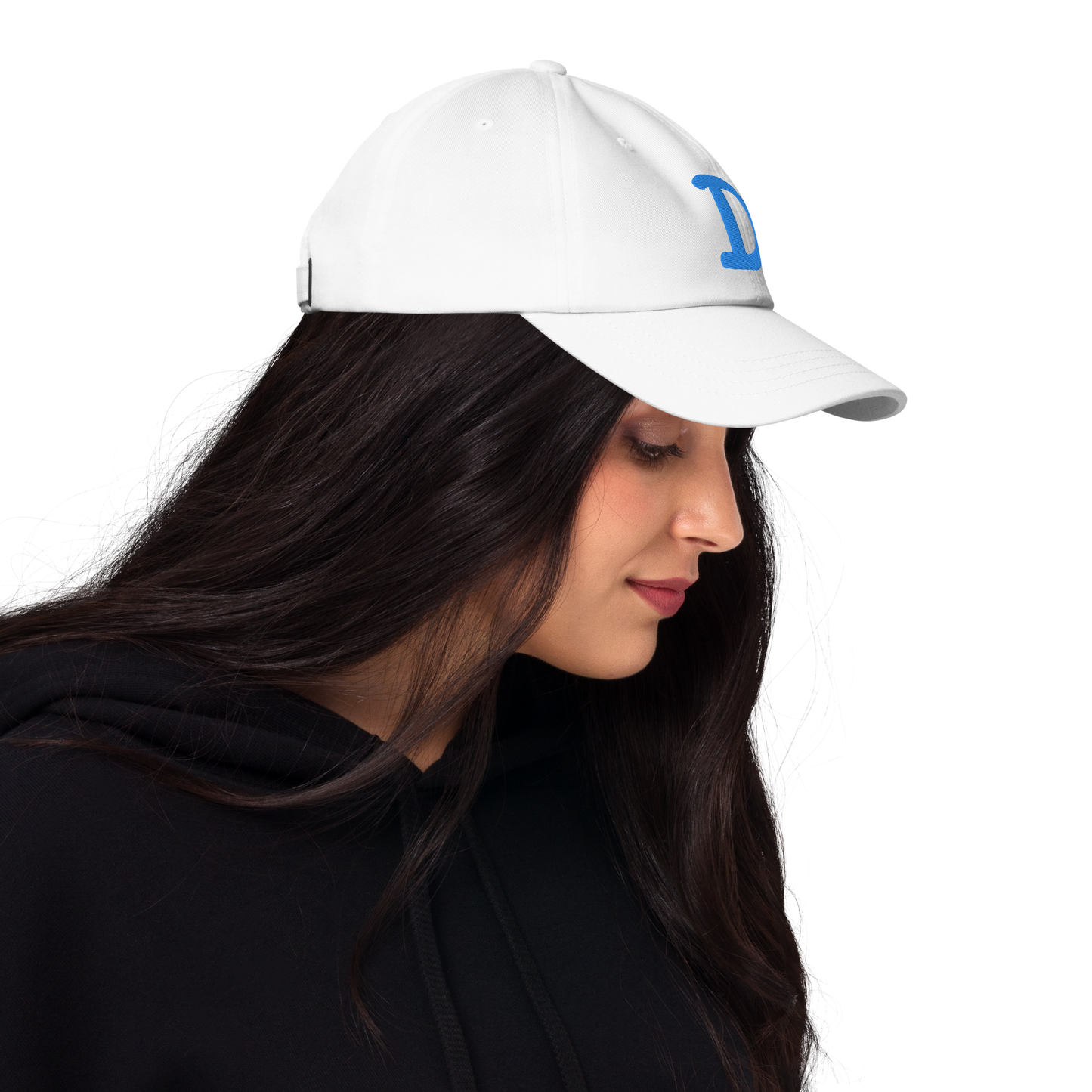 Detroit 'Old French D' Dad Hat (w/ Side Design) | Azure Embroidery