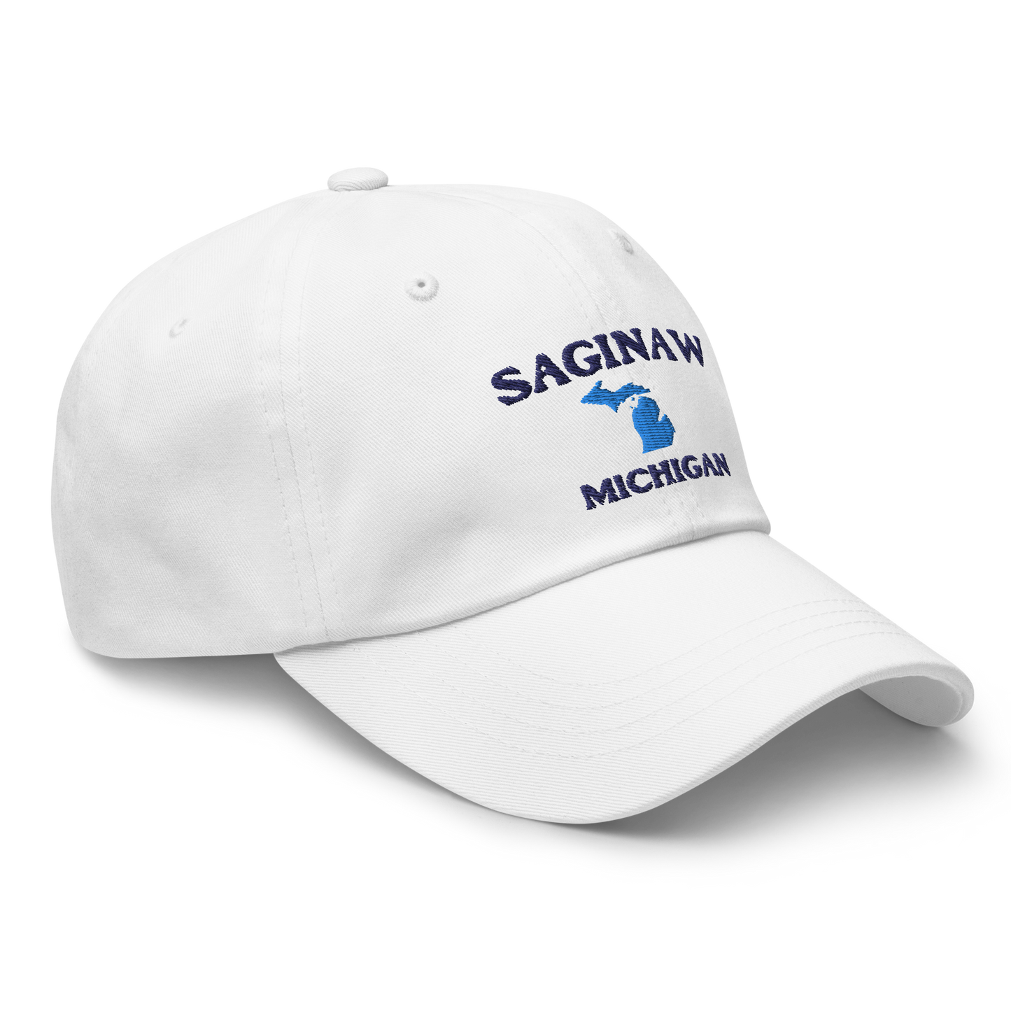 'Saginaw Michigan' Dad Hat (w/ Michigan Outline)