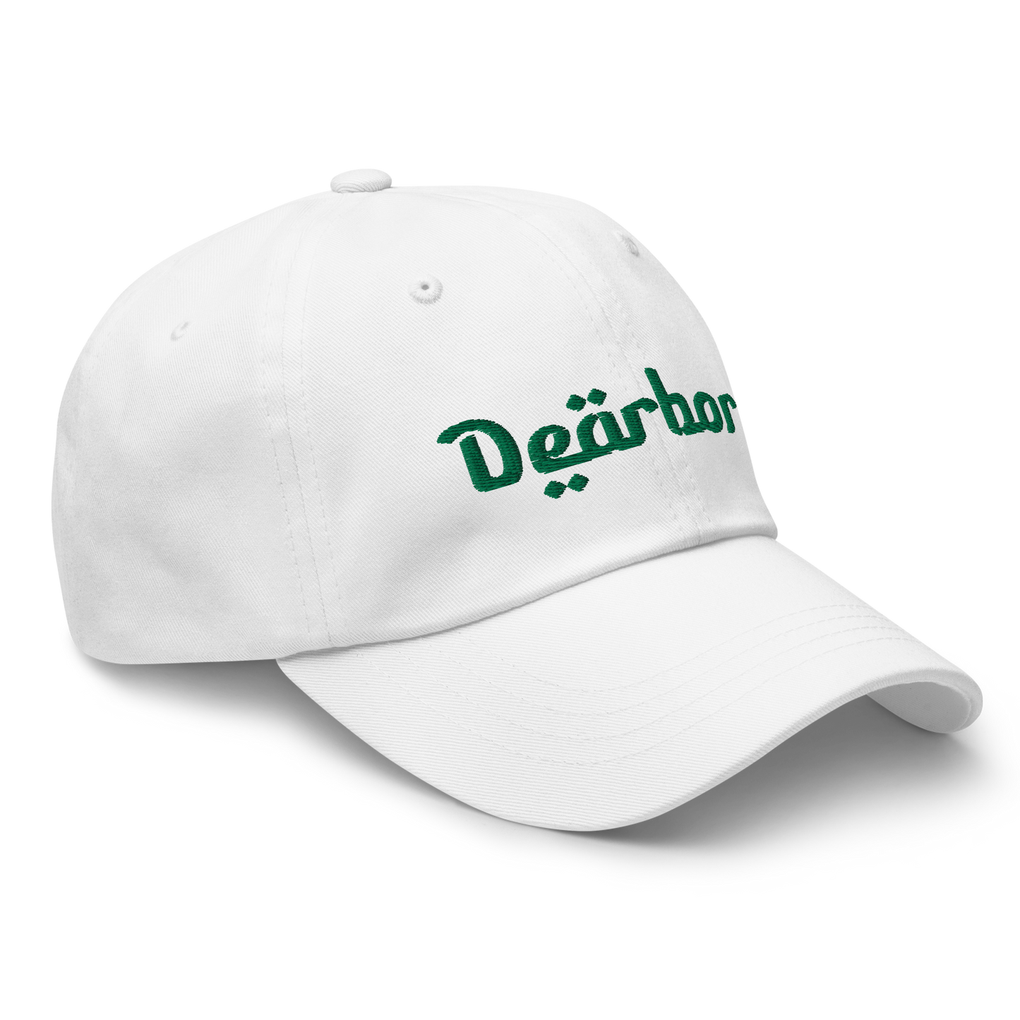 'Dearborn' Dad Hat | Green/White Embroidery