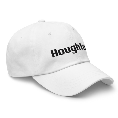 'Houghton' Dad Hat | White/Black Embroidery