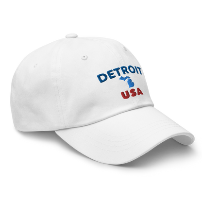 'Detroit USA' Dad Hat (w/ Michigan Outline)