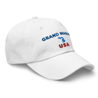 'Grand Marais USA' Dad Hat (w/ Michigan Outline)