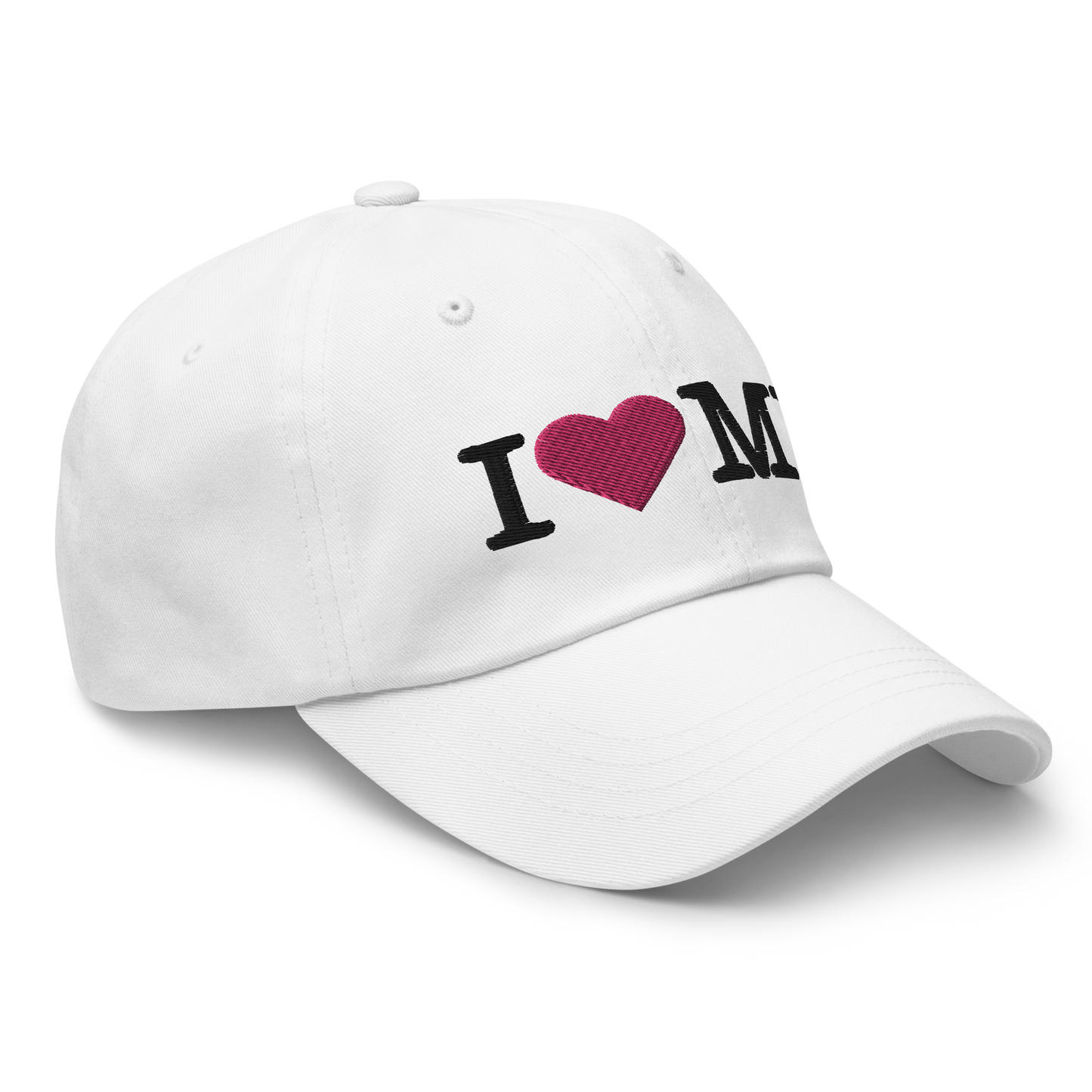 Michigan 'I ❤️ MI' Dad Hat (Typewriter Font)