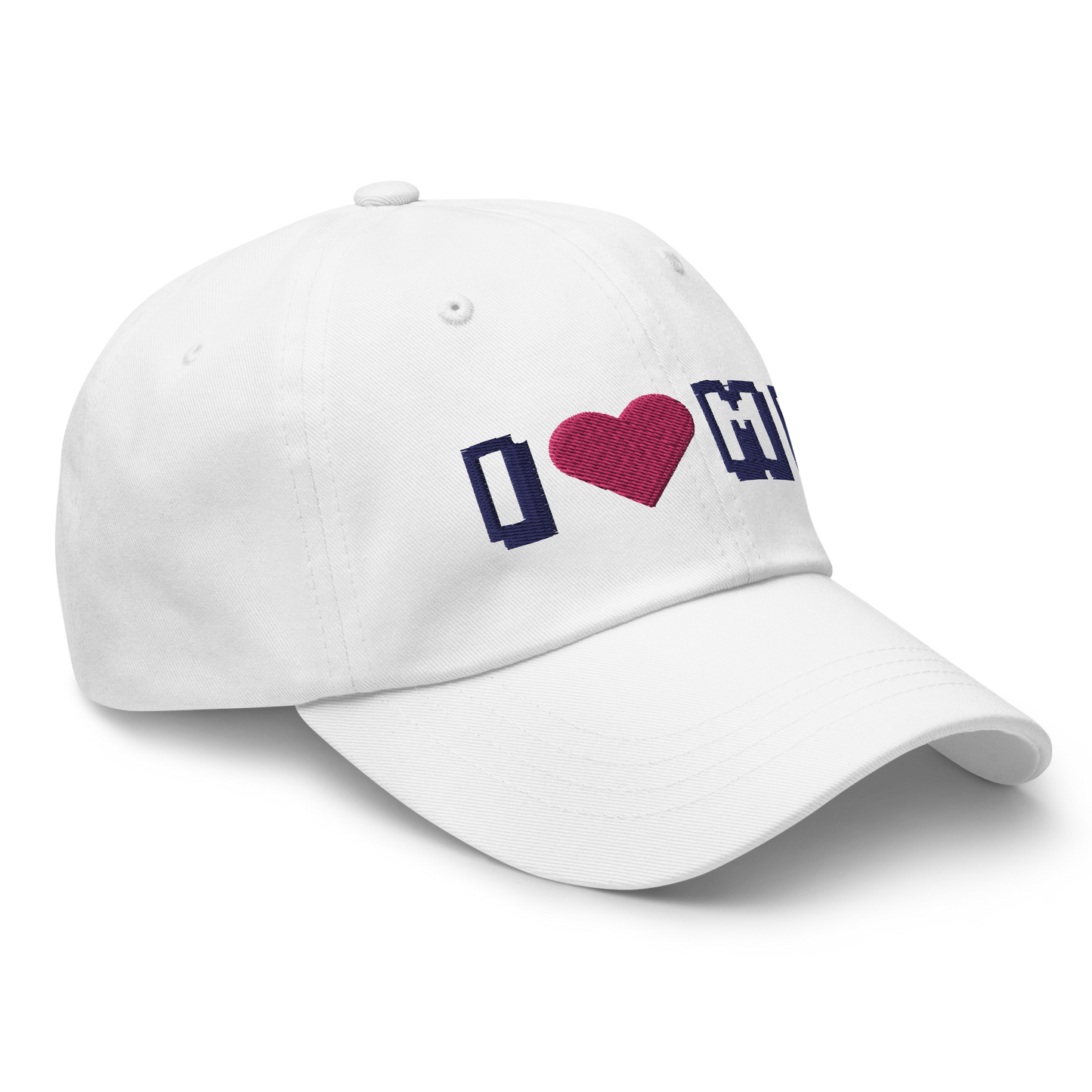 Michigan 'I ❤️ MI' Dad Hat (Arcade Font)