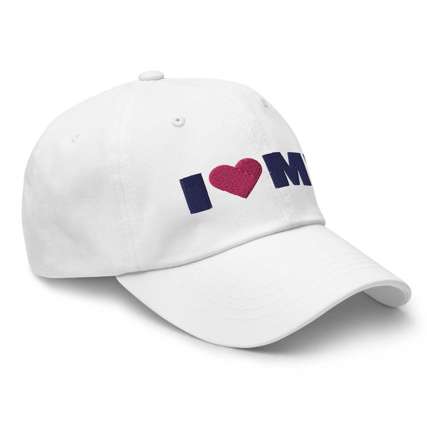 Michigan 'I ❤️ MI' Dad Hat (French Olive Font)