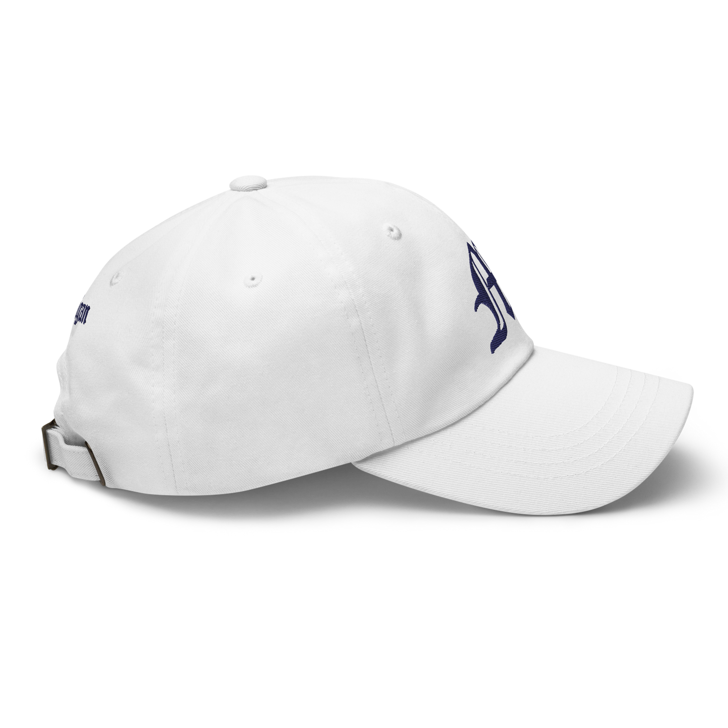 Old English 'M' Dad Hat (w 'Michigan' Back Design)