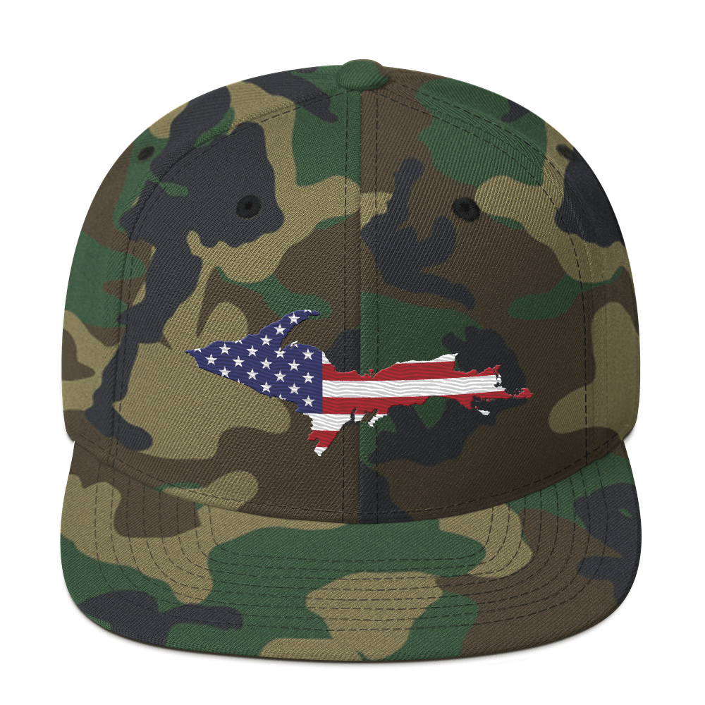 Michigan Upper Peninsula Camo Snapback (Patriot Edition)