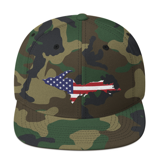 Michigan Upper Peninsula Camo Snapback (Patriot Edition)