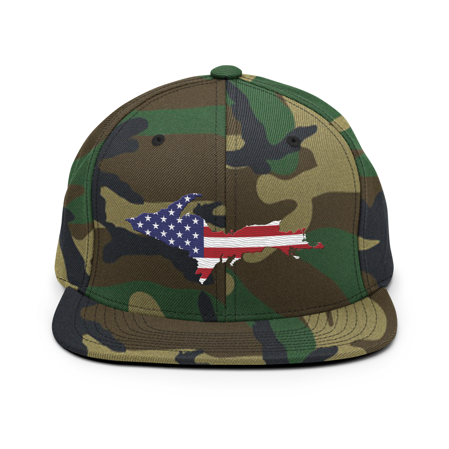 Michigan Upper Peninsula Camo Snapback (Patriot Edition)