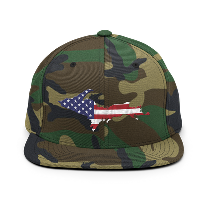 Michigan Upper Peninsula Camo Snapback (Patriot Edition)