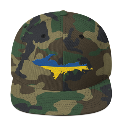 Michigan Upper Peninsula Camo Snapback (Ukraine Edition)