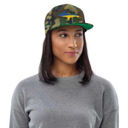 Michigan Upper Peninsula Camo Snapback (Ukraine Edition)