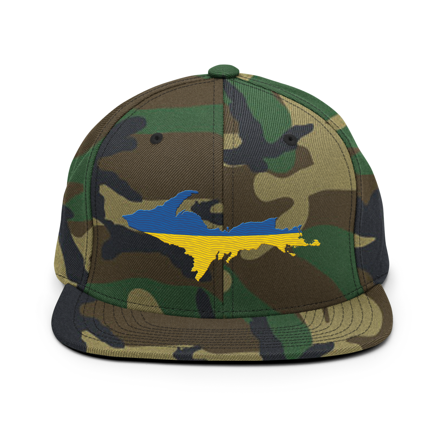 Michigan Upper Peninsula Camo Snapback (Ukraine Edition)