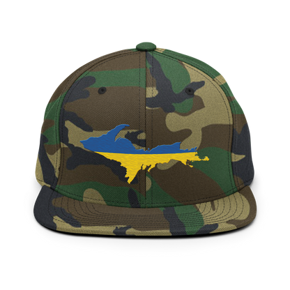 Michigan Upper Peninsula Camo Snapback (Ukraine Edition)