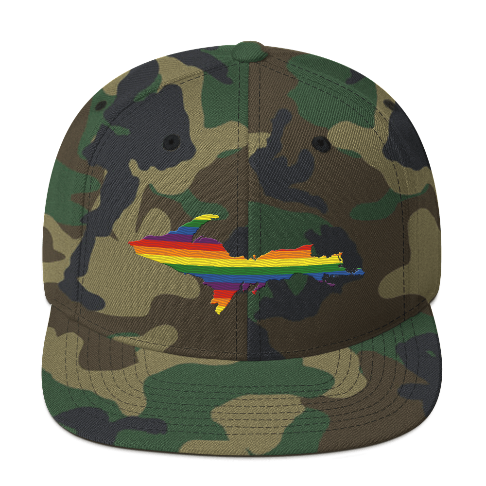 Michigan Upper Peninsula Camo Snapback (Pride Edition)