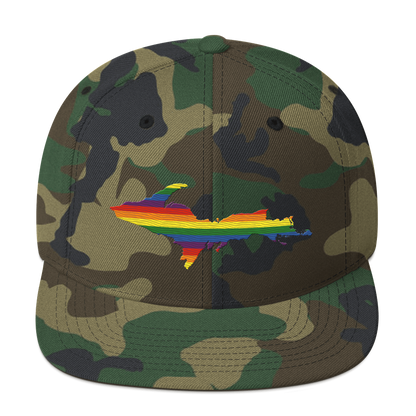 Michigan Upper Peninsula Camo Snapback (Pride Edition)