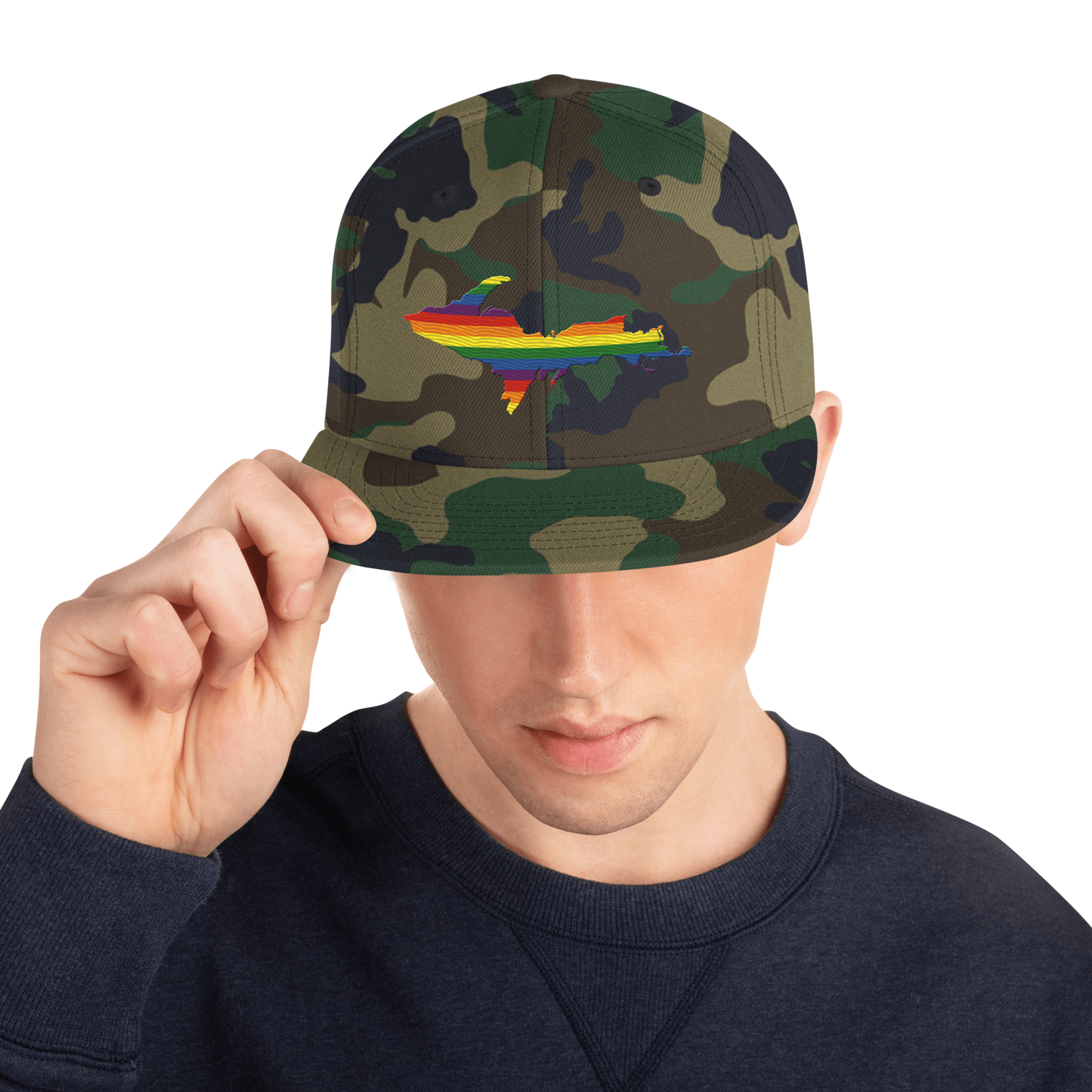 Michigan Upper Peninsula Camo Snapback (Pride Edition)