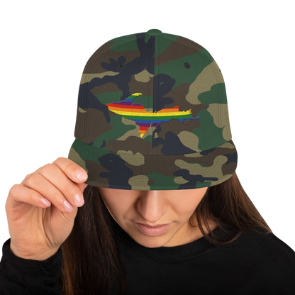 Michigan Upper Peninsula Camo Snapback (Pride Edition)