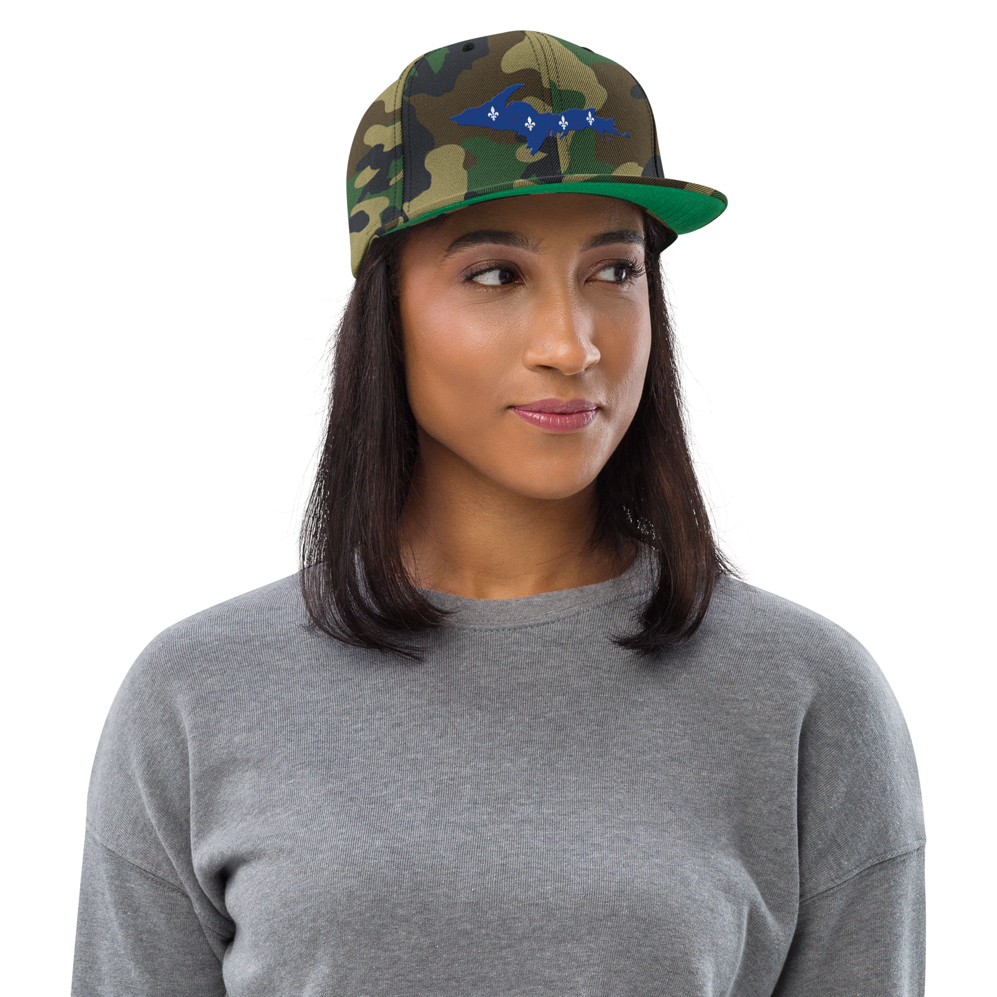 Michigan Upper Peninsula Camo Snapback (French-Canadian Edition)