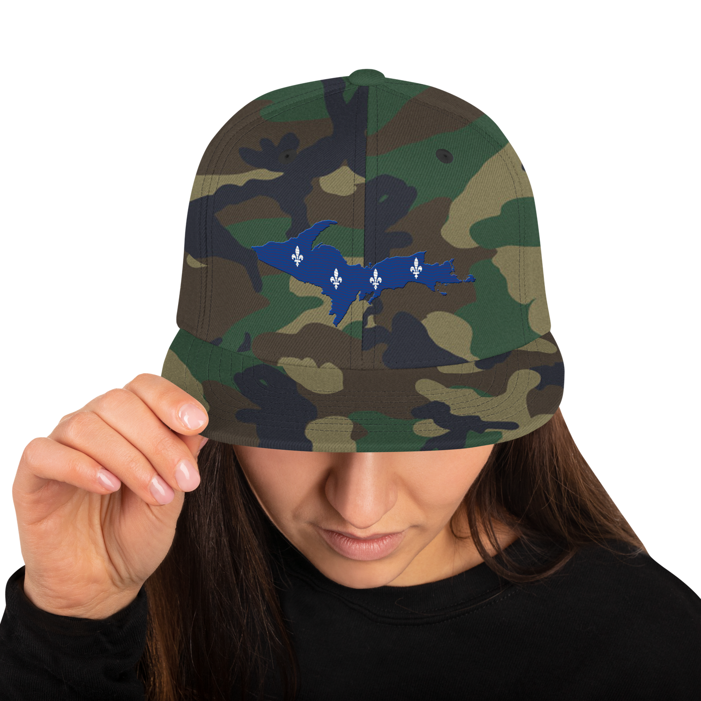 Michigan Upper Peninsula Camo Snapback (French-Canadian Edition)