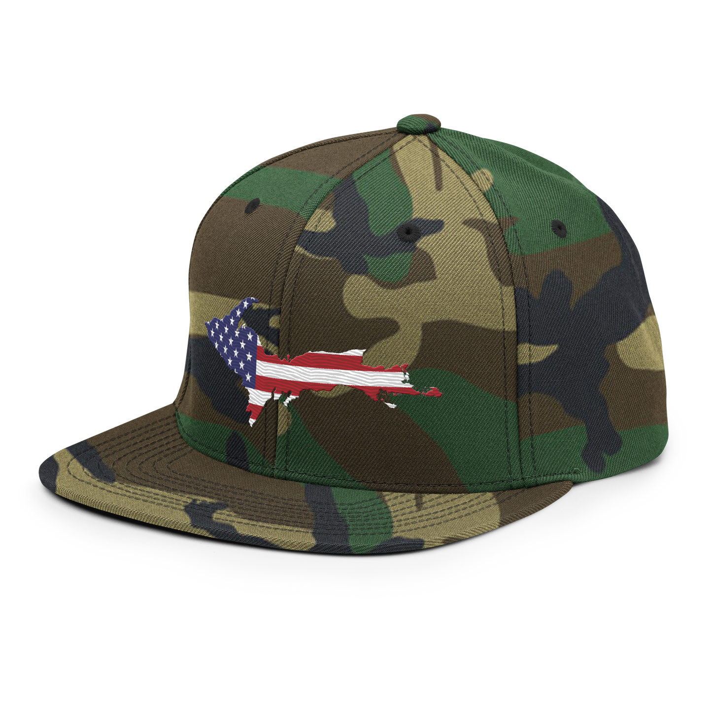 Michigan Upper Peninsula Camo Snapback (Patriot Edition)