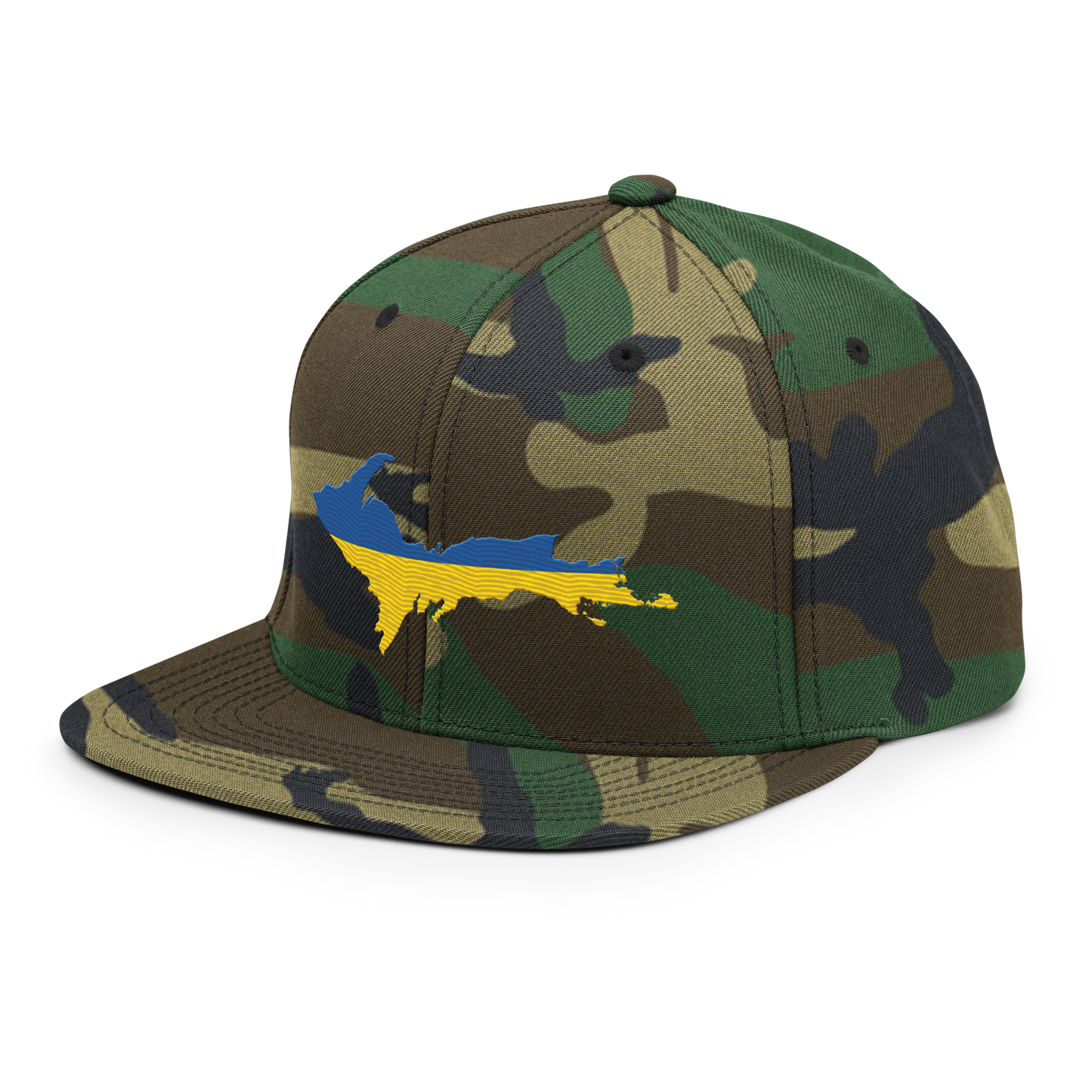 Michigan Upper Peninsula Camo Snapback (Ukraine Edition)