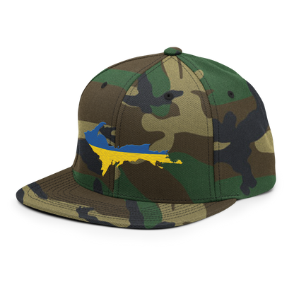 Michigan Upper Peninsula Camo Snapback (Ukraine Edition)