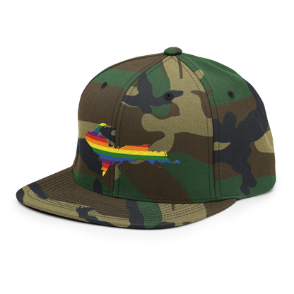 Michigan Upper Peninsula Camo Snapback (Pride Edition)