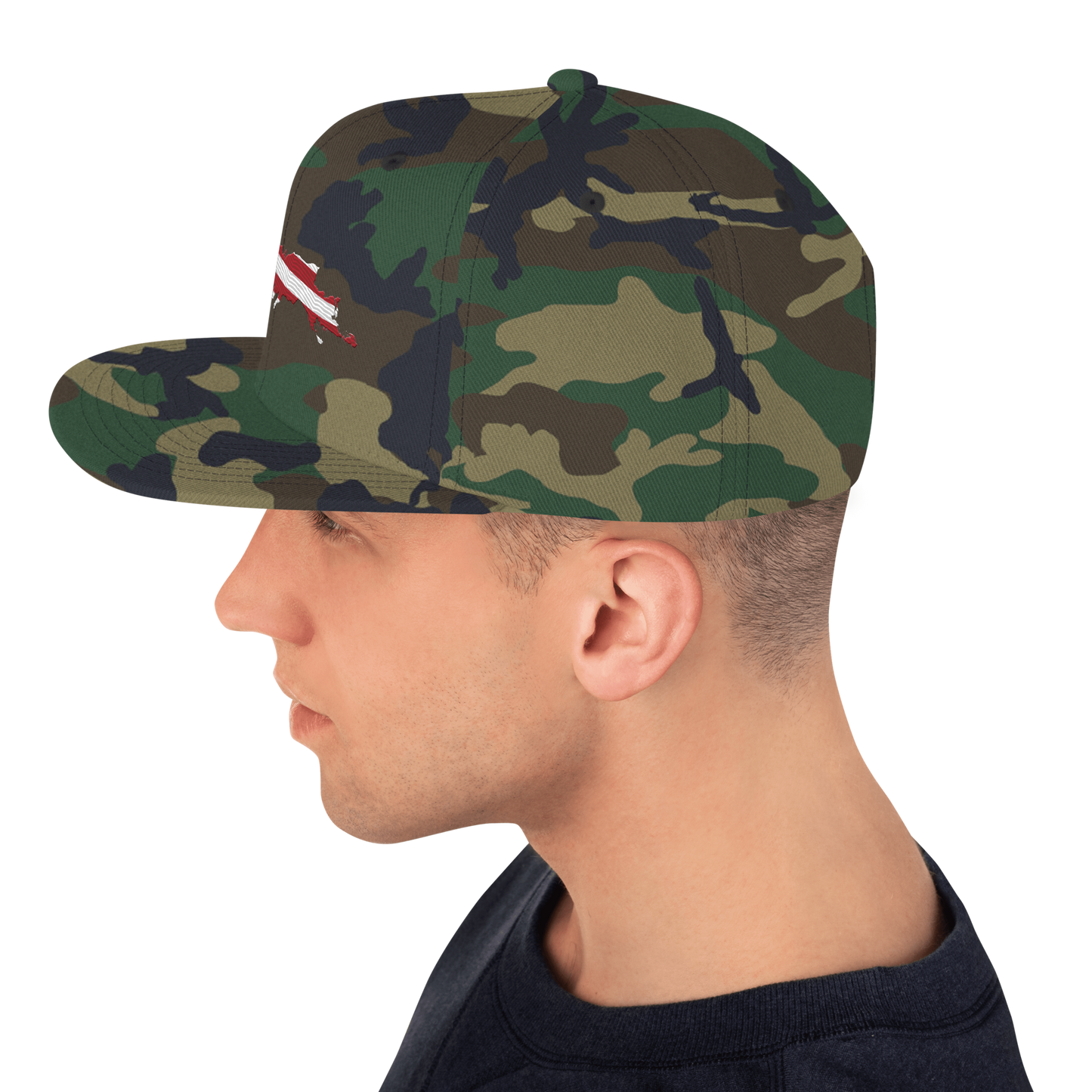 Michigan Upper Peninsula Camo Snapback (Patriot Edition)