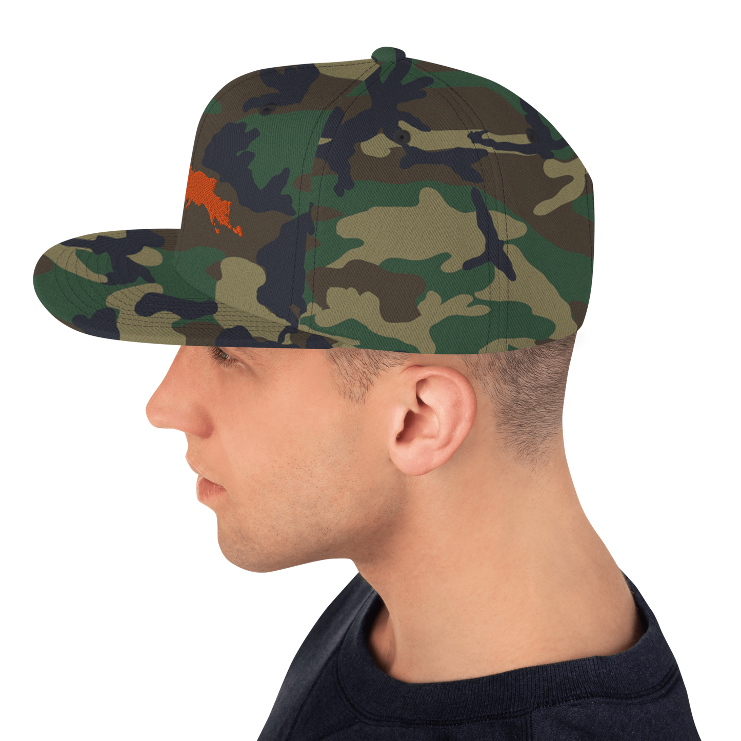 Michigan Upper Peninsula Camo Snapback (w/ UP Outline)