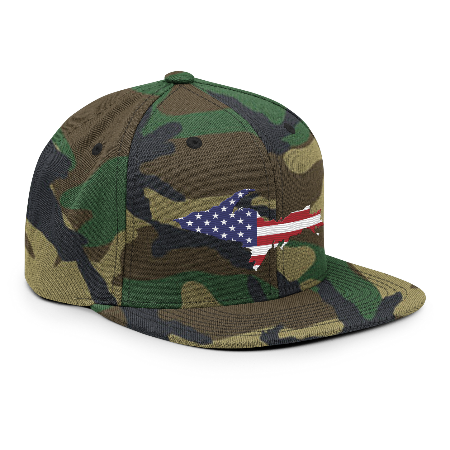 Michigan Upper Peninsula Camo Snapback (Patriot Edition)