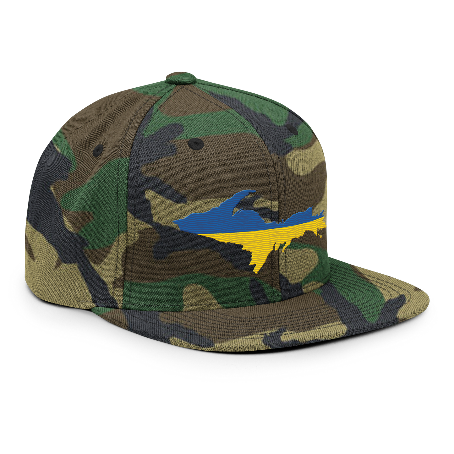 Michigan Upper Peninsula Camo Snapback (Ukraine Edition)