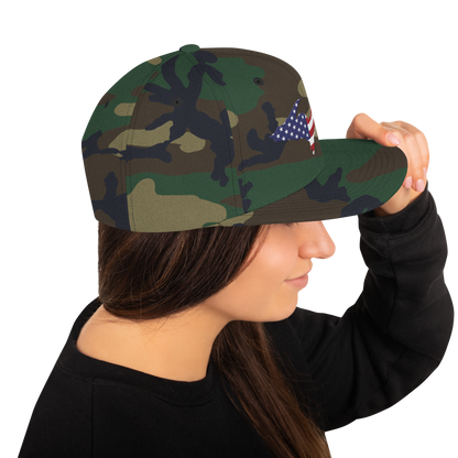 Michigan Upper Peninsula Camo Snapback (Patriot Edition)