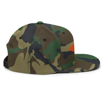 Michigan Upper Peninsula Camo Snapback (w/ UP Outline)