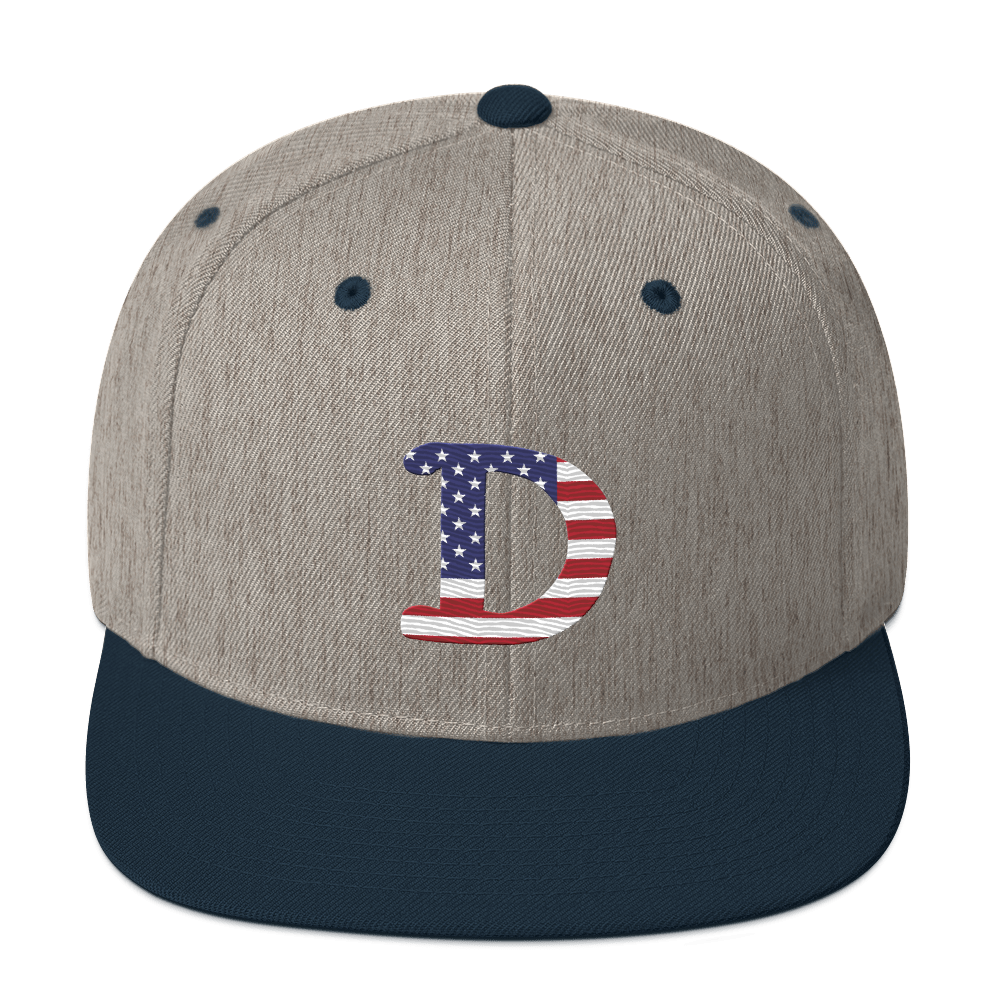 Detroit 'Old French D' Vintage Snapback (Patriot Edition)