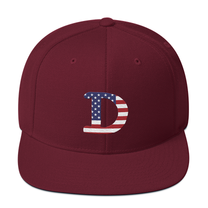 Detroit 'Old French D' Vintage Snapback (Patriot Edition)