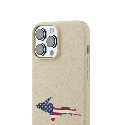 Michigan Upper Peninsula Biodegradable Phone Cases (w/ UP USA Flag Outline) | Apple iPhone