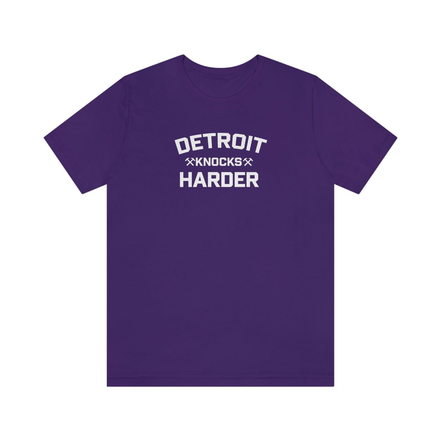 'Detroit Knocks Harder' T-Shirt | Unisex Standard Fit