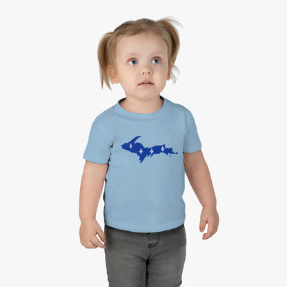 Michigan Upper Peninsula Infant T-Shirt (w/ UP Quebec Flag Outline) | Short Sleeve