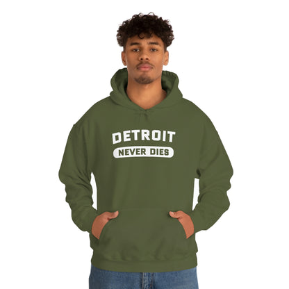 'Detroit Never Dies' Hoodie | Unisex Standard