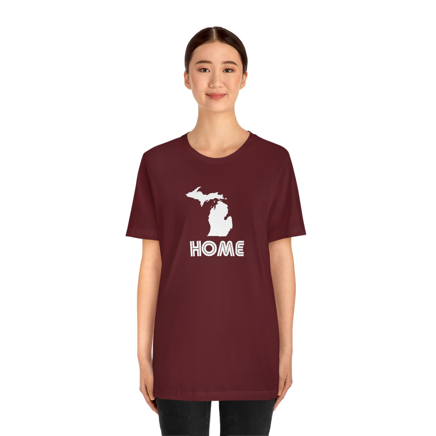 Michigan 'Home' T-Shirt (1970s Audiophile Font) | Unisex Standard Fit