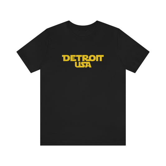 'Detroit USA' T-Shirt (1970s Epic Sci-Fi Parody) | Unisex Standard Fit