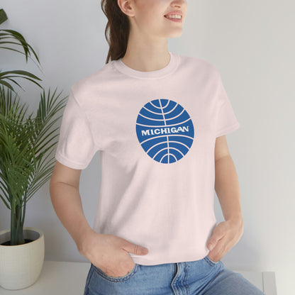 'Michigan' T-Shirt (Retro Airline Parody)  | Unisex Standard Fit