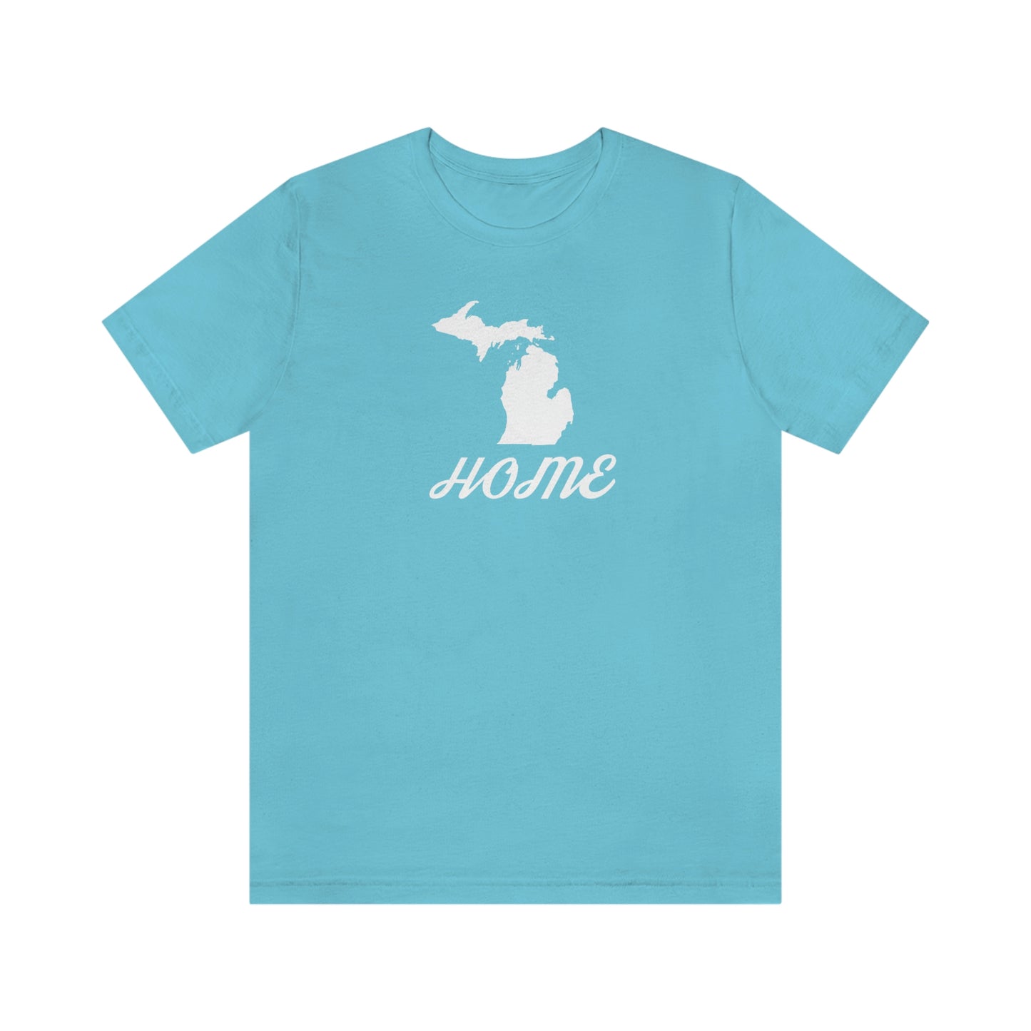 Michigan 'Home' T-Shirt (Retro Script Font) | Unisex Standard Fit