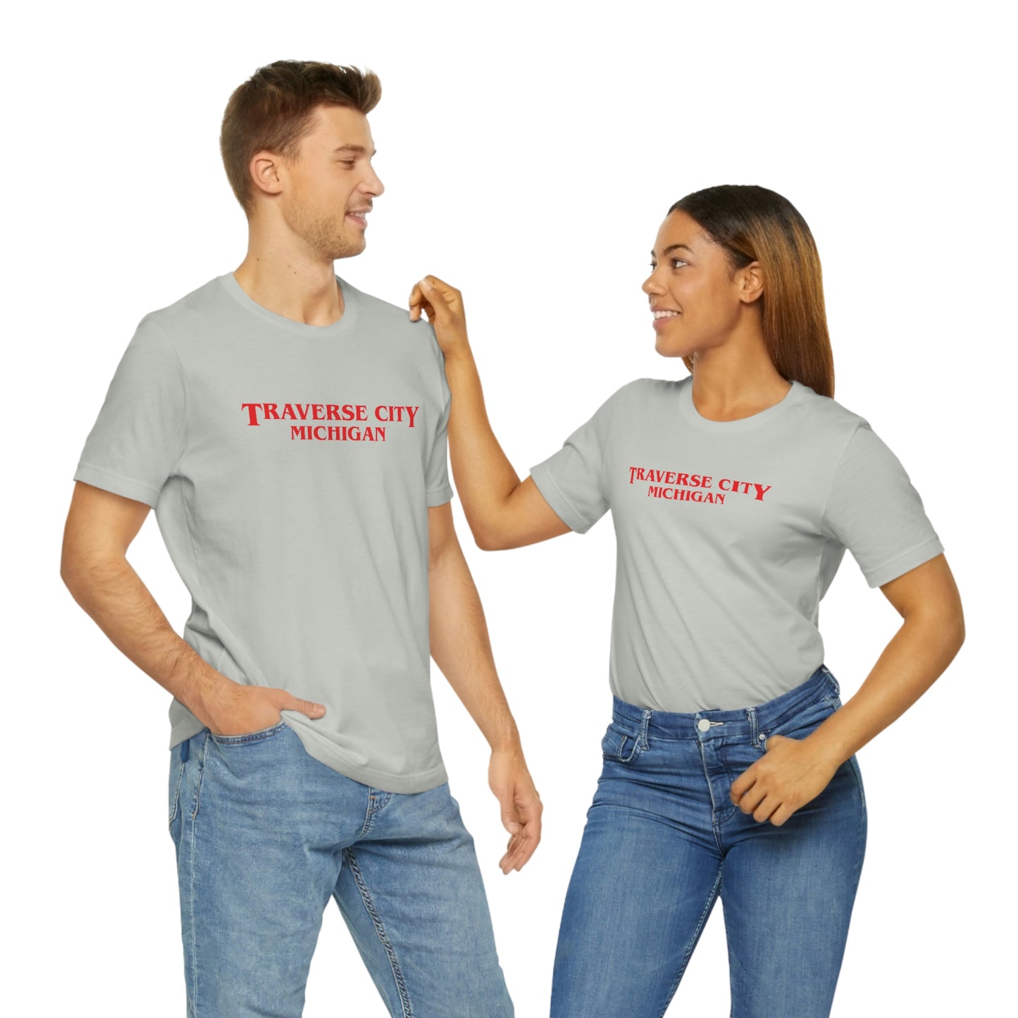 'Traverse City Michigan' ' T-Shirt (1980s Drama Parody) | Unisex Standard Fit