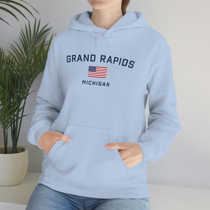 'Grand Rapids Michigan' (w/USA Flag Outline) | Unisex Standard