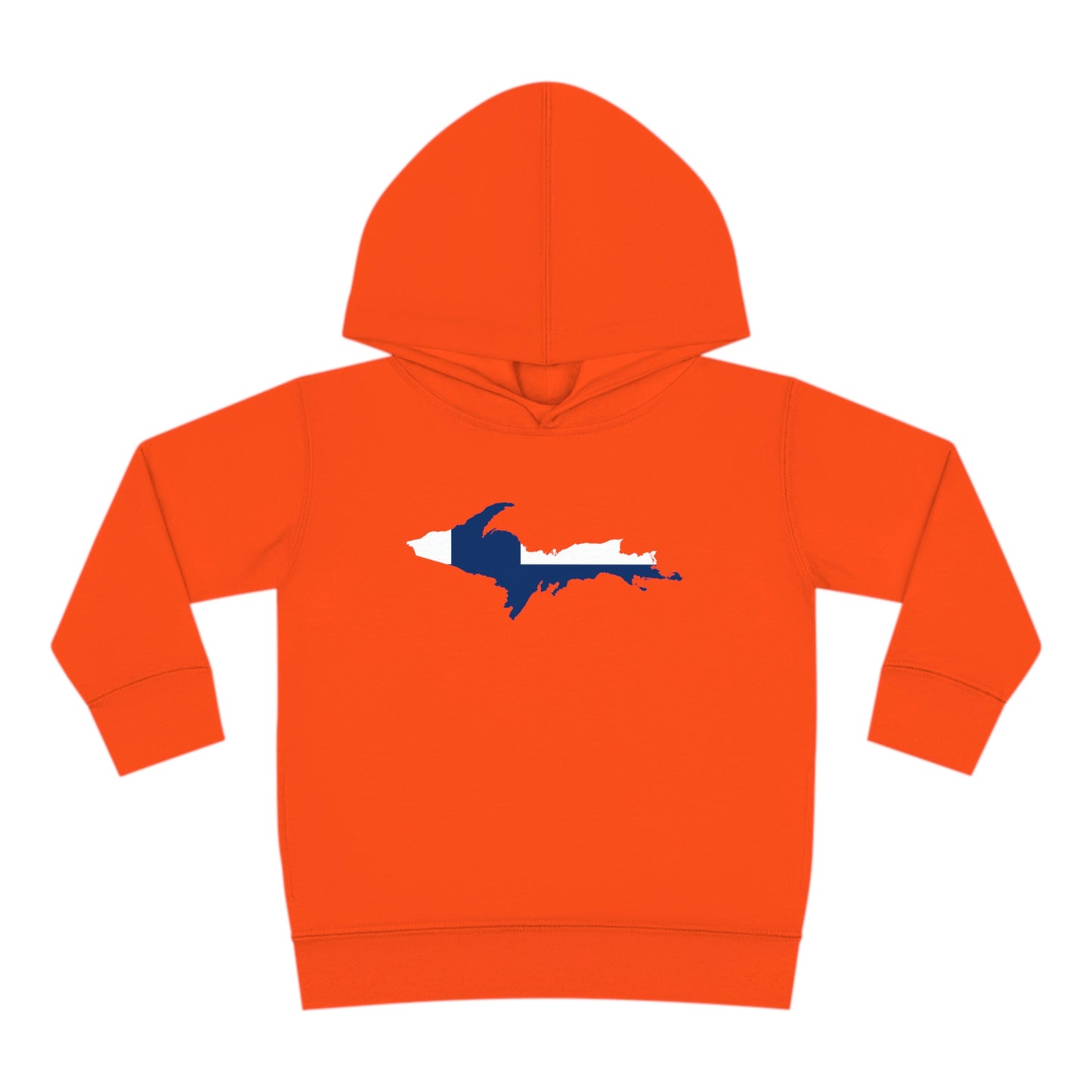 Michigan Upper Peninsula Hoodie (w/ UP Finland Flag Outline) | Unisex Toddler