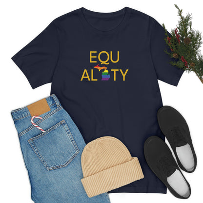 'Equality' Michigan LGBTQ Pride T-Shirt | Unisex Standard Cut